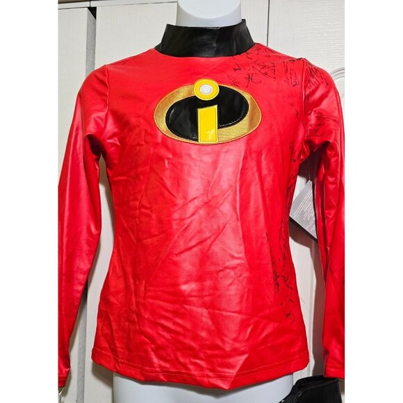 Disney Store Incredibles 2 Violet Costume Skirt Gloves Mask Girls 5/6 READ DAMG - Picture 9 of 12